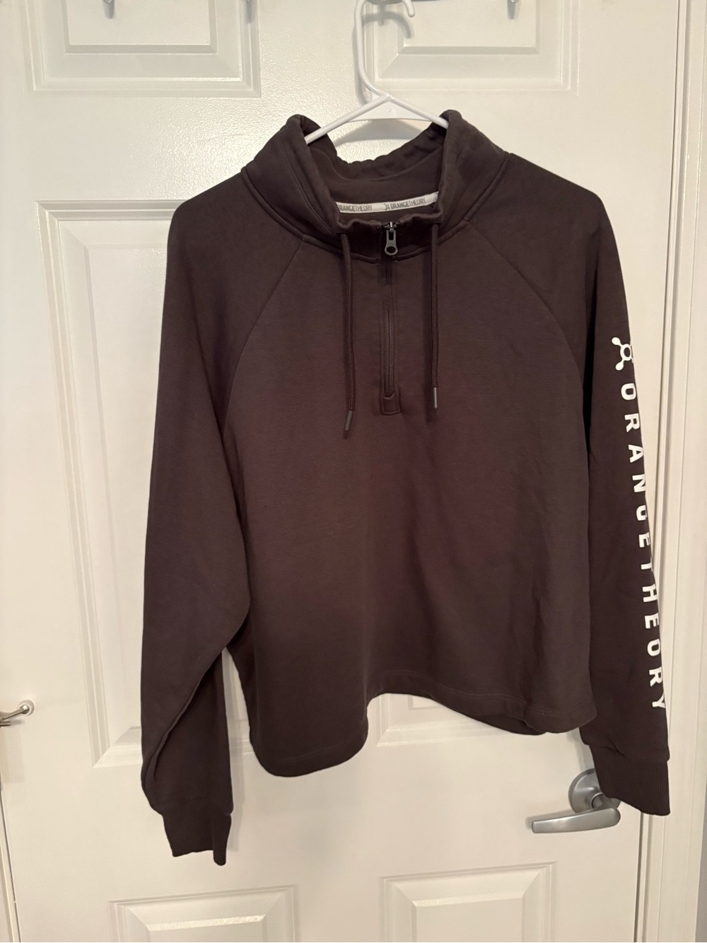 Orangetheory Gray Half-Zip Pullover Sweatshirt